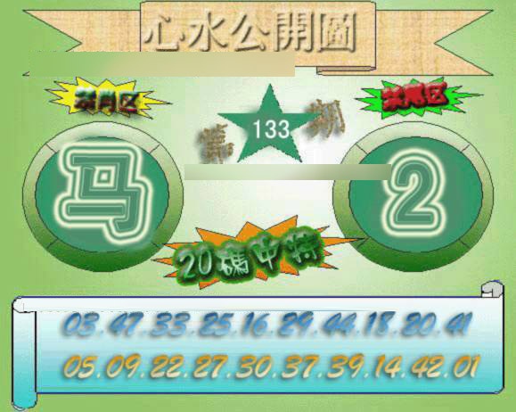 133期心水公开图[图]
