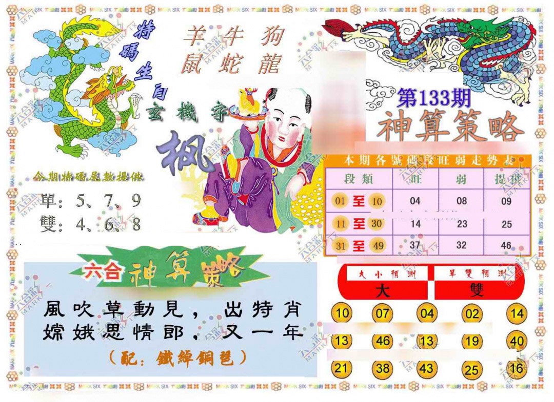 133期神算策略[图]
