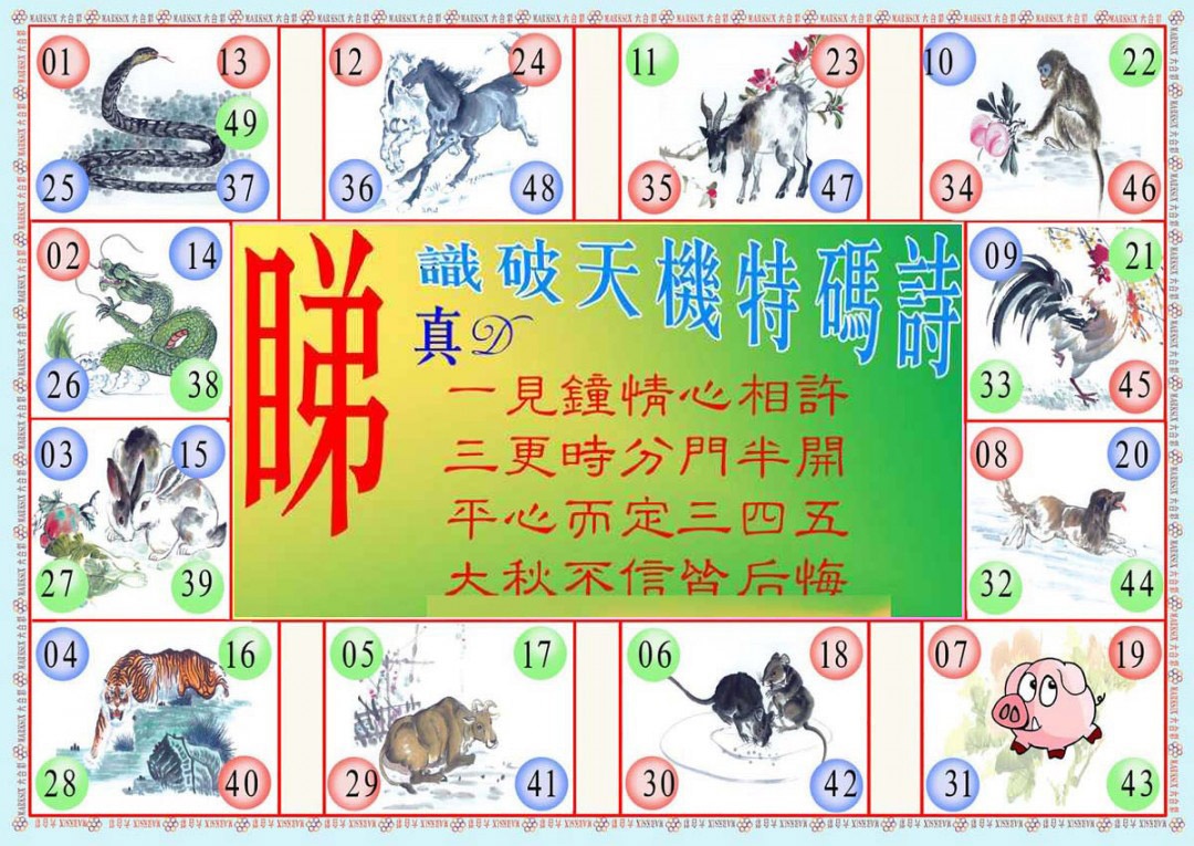 133期识破天机B版[图]