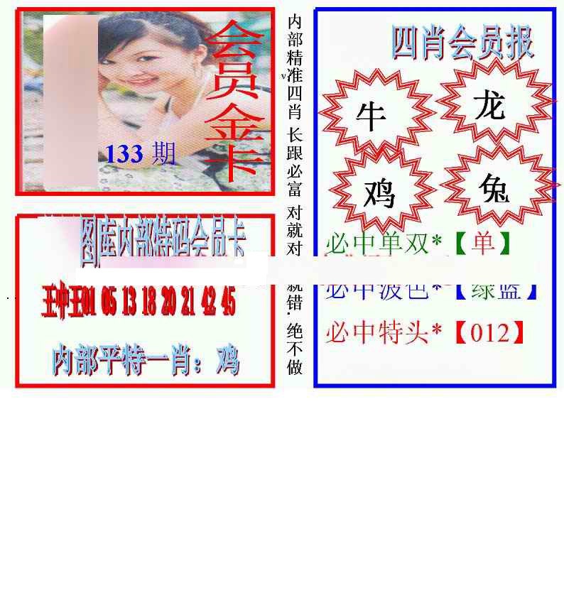 133期马经四肖会员报(新图)[图]