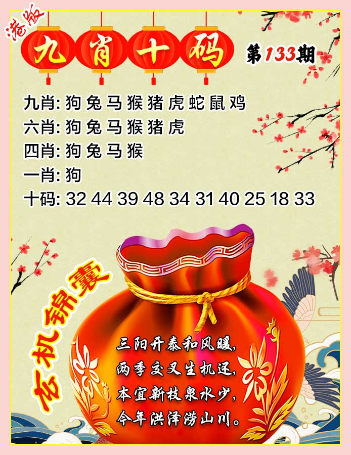 133期九肖十码[图]